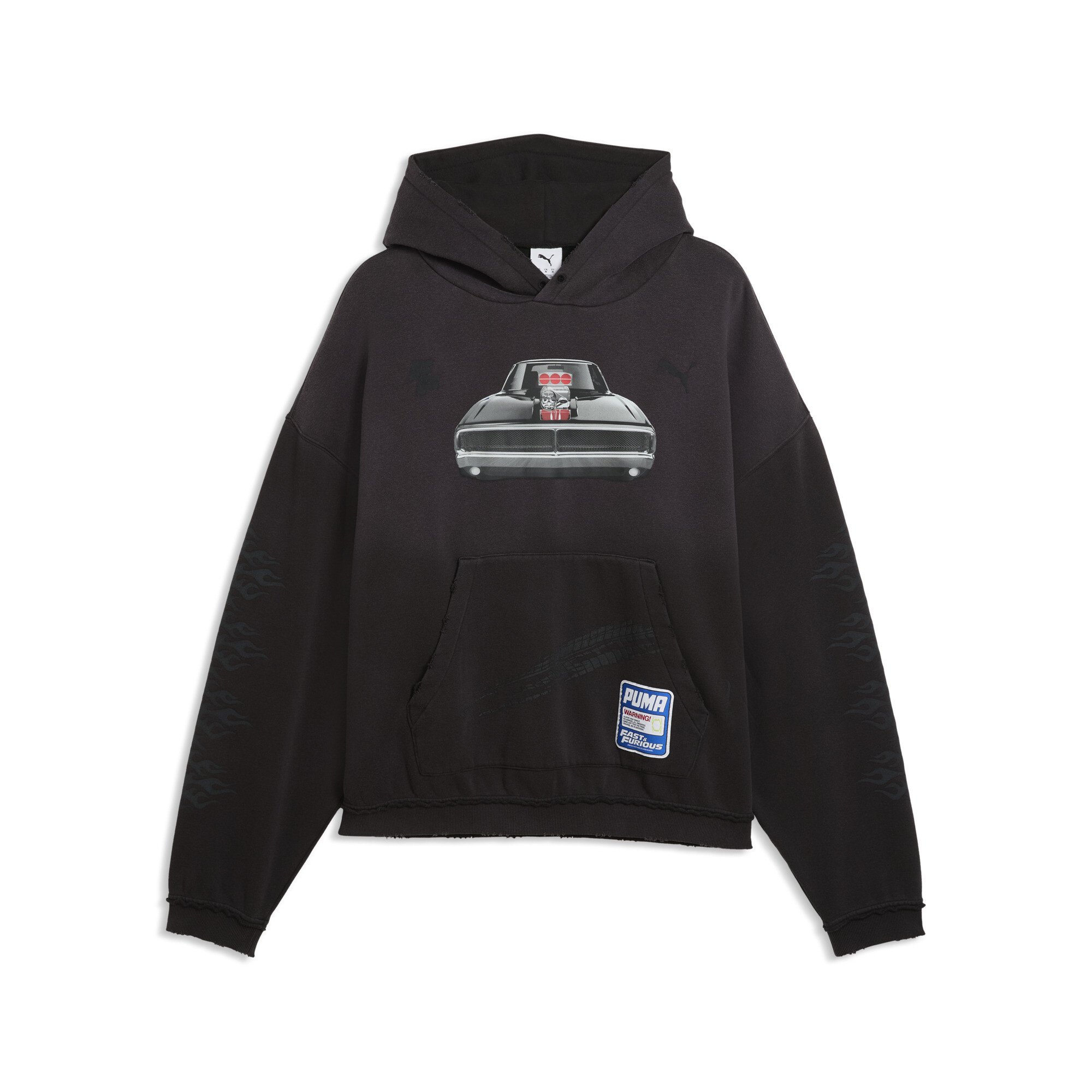 PUMA x FAST&FURIOUS hoodie voor Heren, Zwart, Maat 3XL thumbnail 3