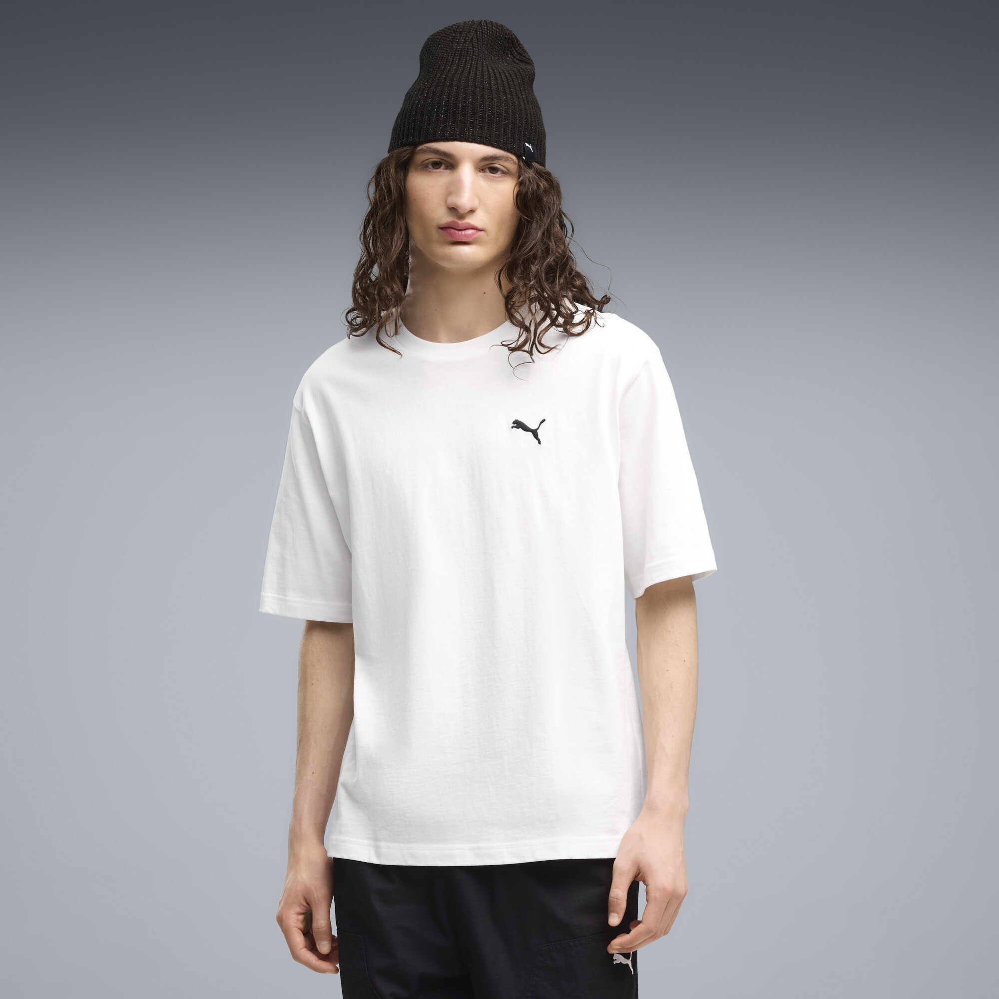 PUMA T shirt décontracté à coupe boxy Essentials Homme Vêtements Jaune - vue 3