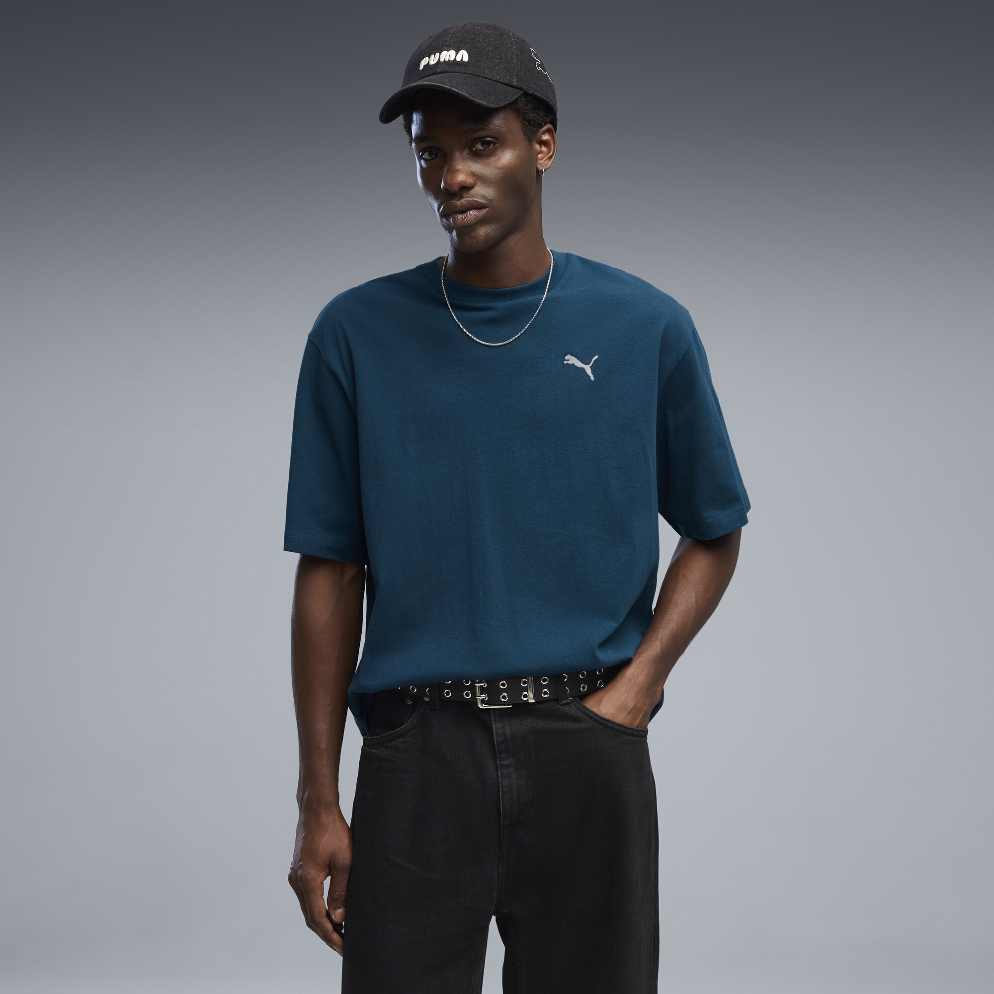 PUMA T shirt décontracté à coupe boxy Essentials Homme Vêtements Jaune - vue 4