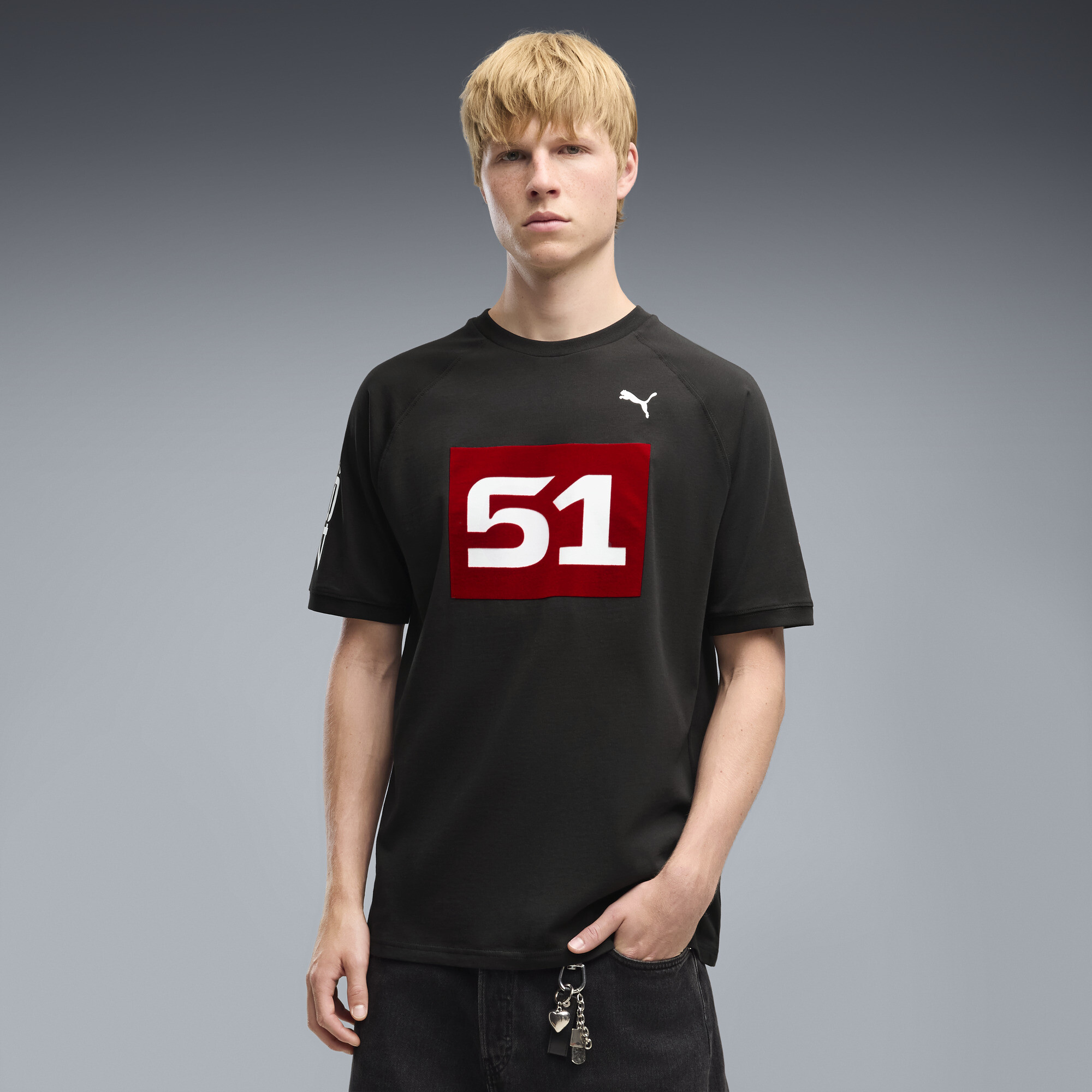 PUMA Scuderia Ferrari HYPERCAR 499 Men's T-Shirt in Black, Size L