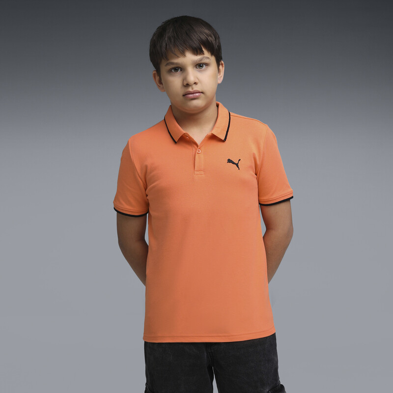 PUMA Essentials Boys' Collar Tipping Polo T-shirt