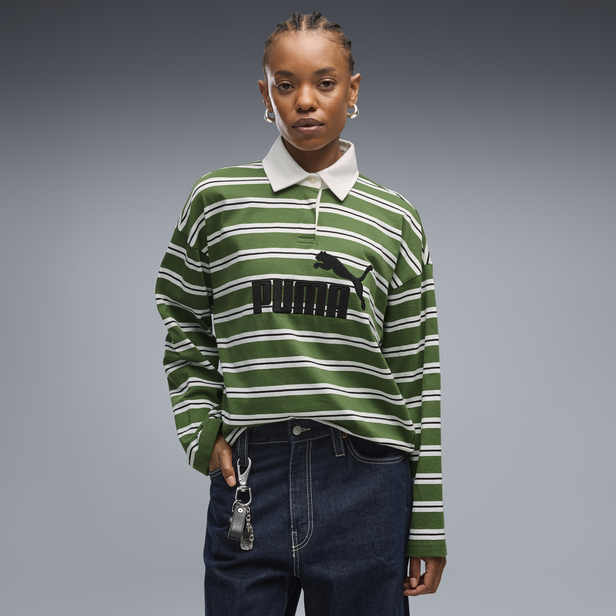 PUMA Polo de rugby oversize à logo Essentials Femme Accessoires - vue 2