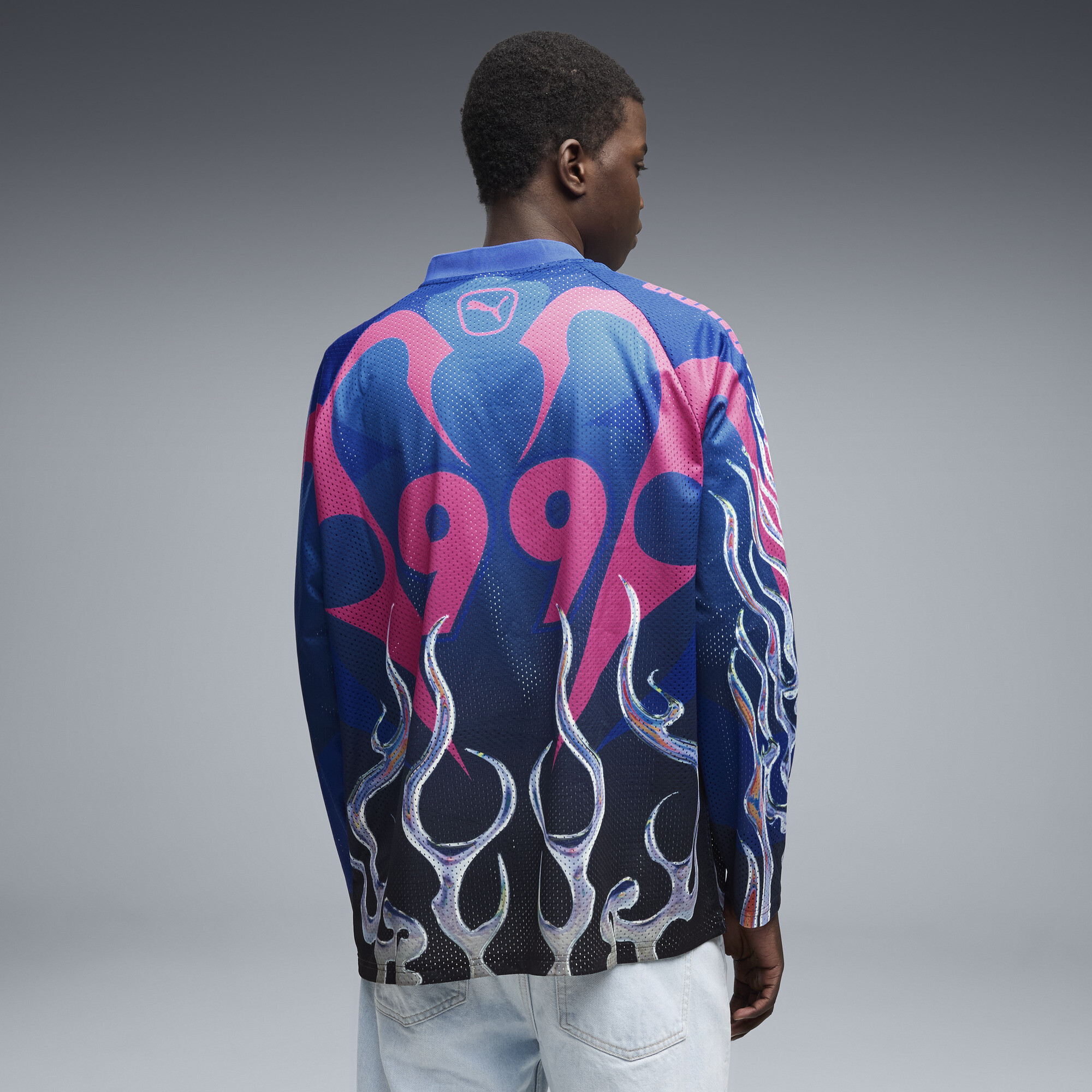 FUTURE.PUMA.ARCHIVE relaxed shirt met lange mouwen voor Heren, Blauw, Maat S thumbnail 3