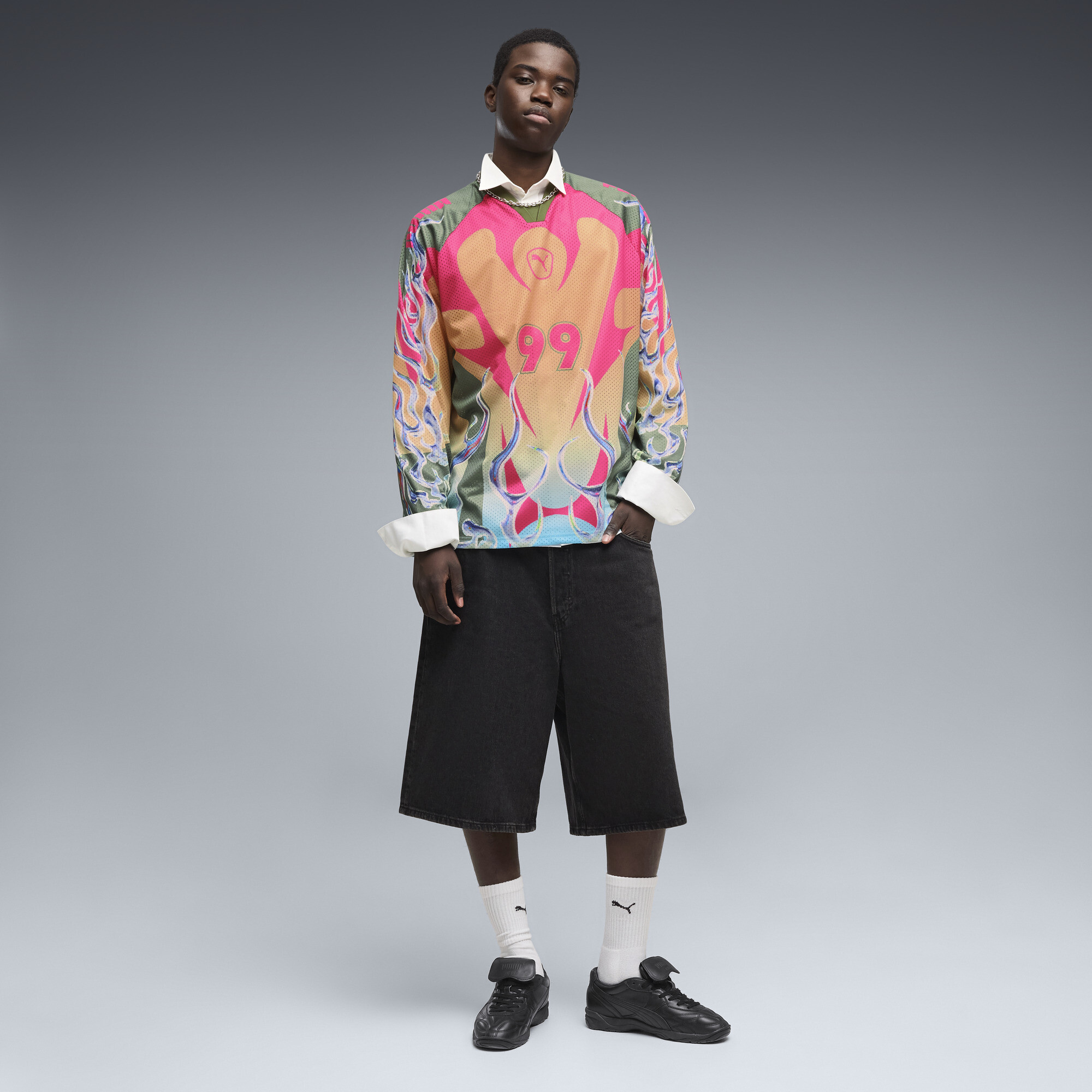 FUTURE.PUMA.ARCHIVE relaxed shirt met lange mouwen voor Heren, Groen, Maat M thumbnail 2