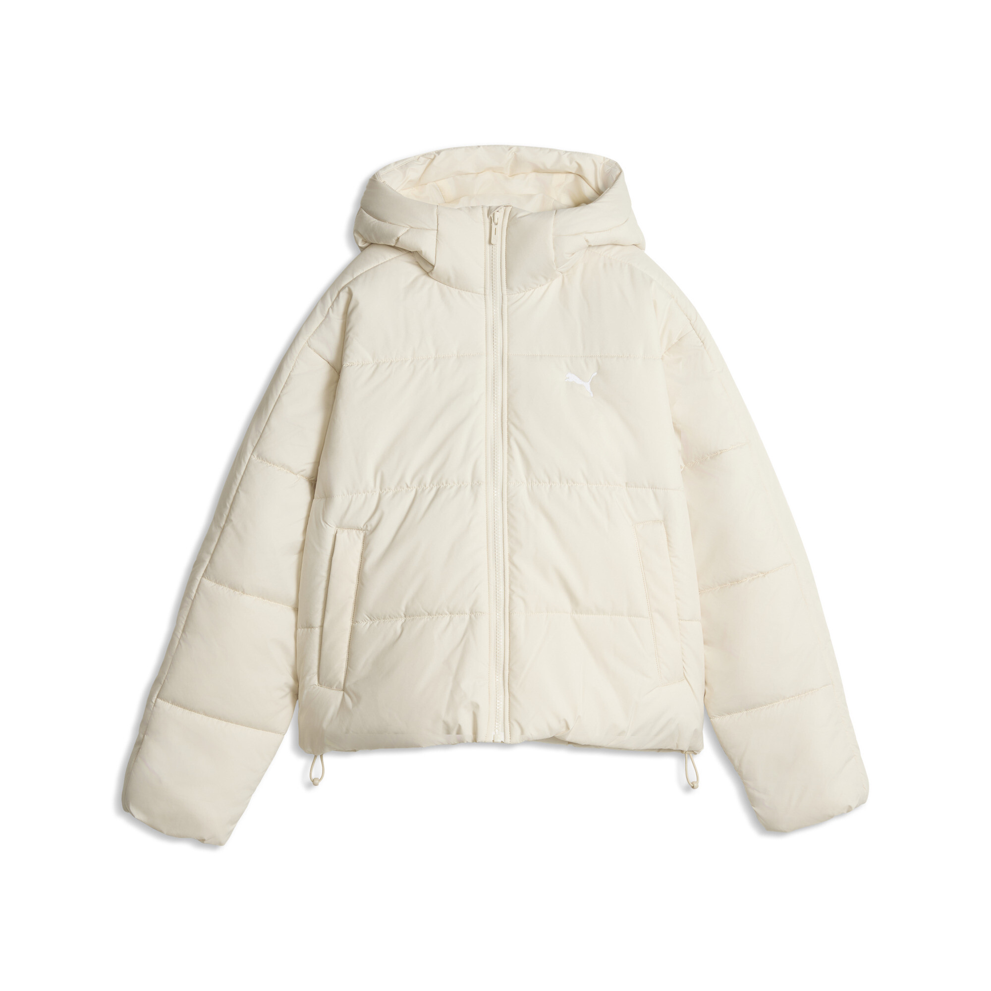 Puma Essentials Women's Relaxed Hooded Padded Jacket In White