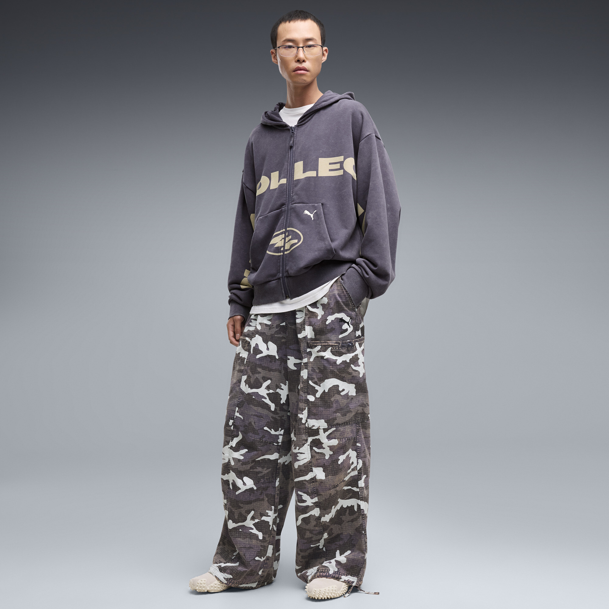 PUMATECH SPC Camo Oversized Hose Unisex, Accessoires, Grau, L