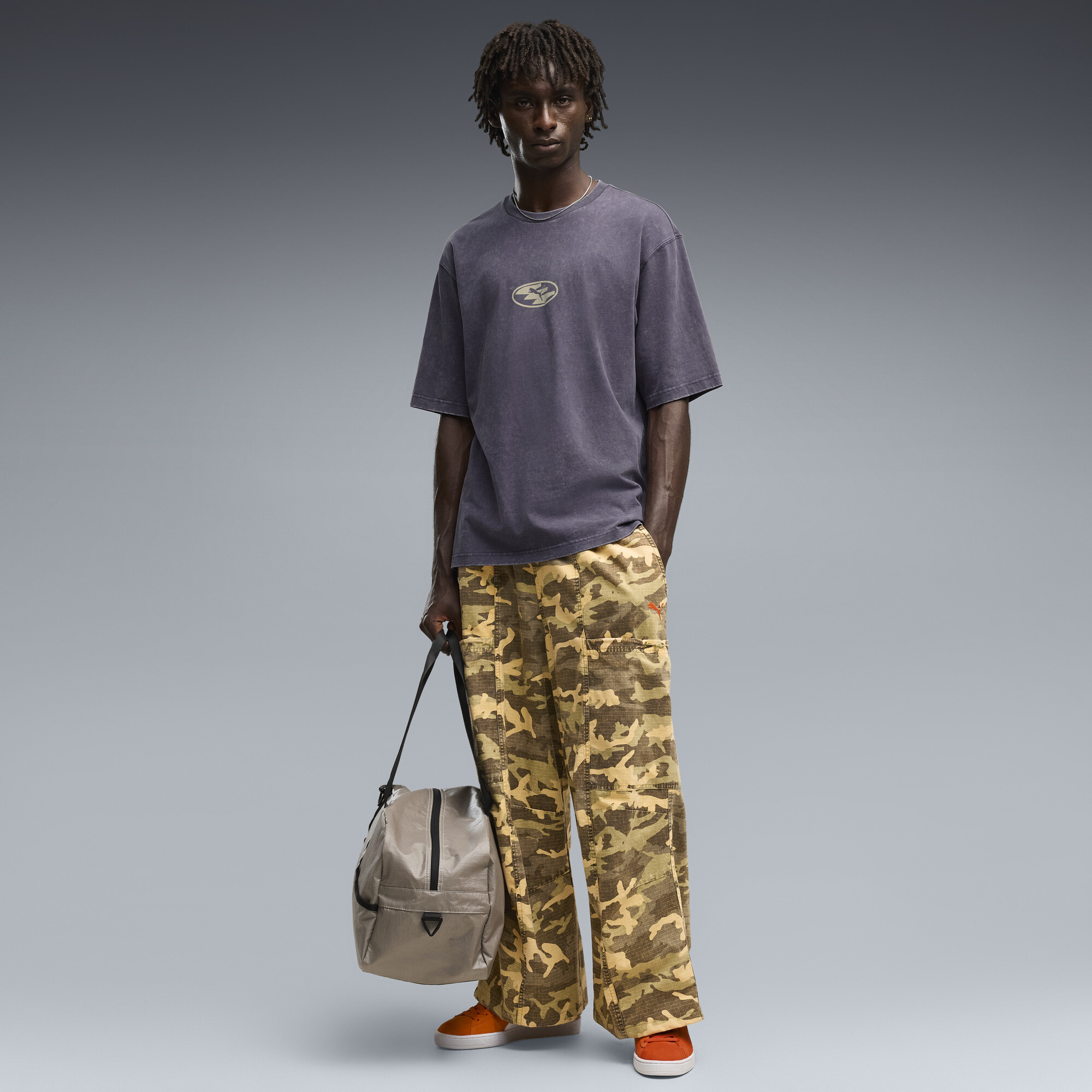 PUMATECH SPC Camo Oversized Hose Unisex, Accessoires, Braun, XS