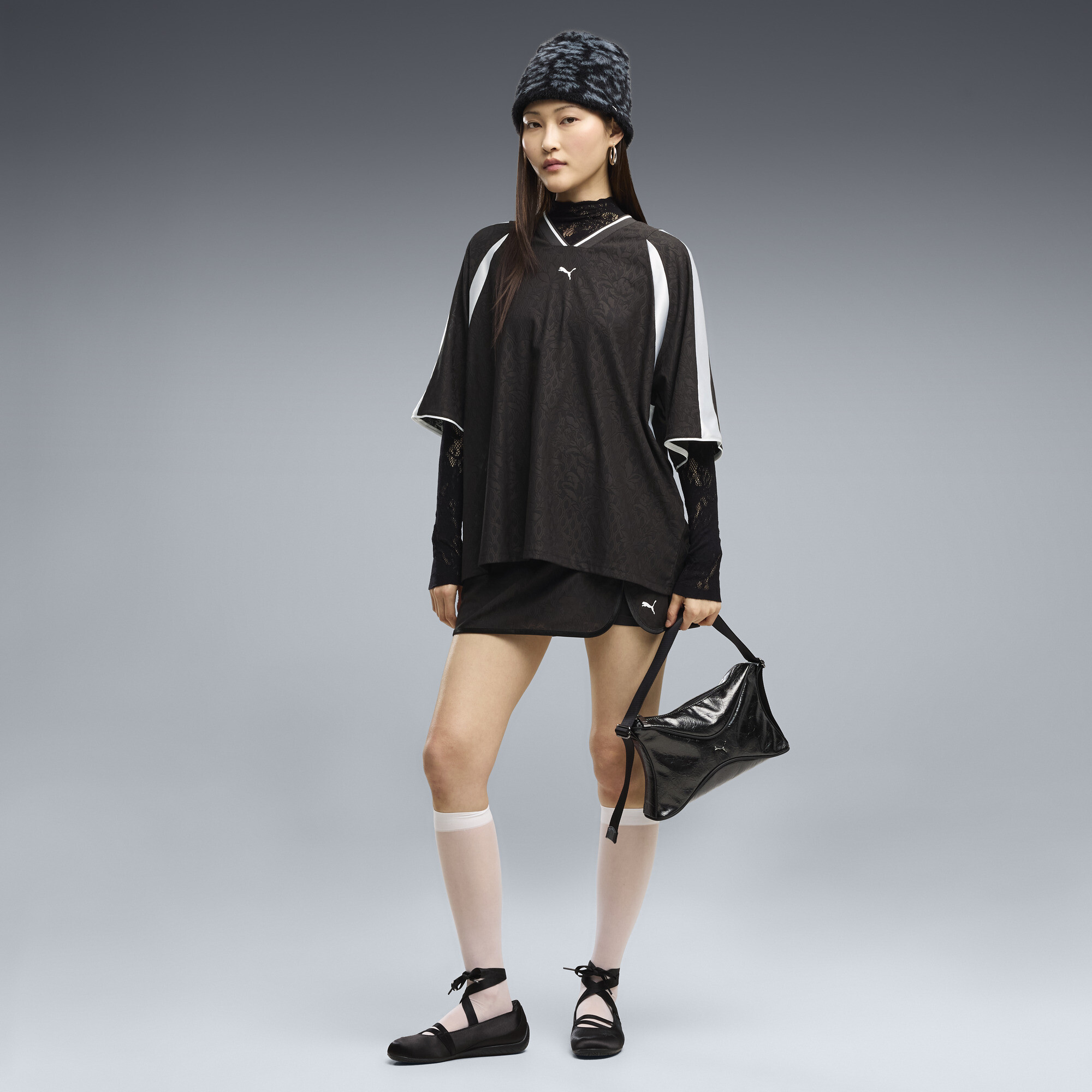 PUMA Lace Pack T7 Women's Skort in Black, Size M