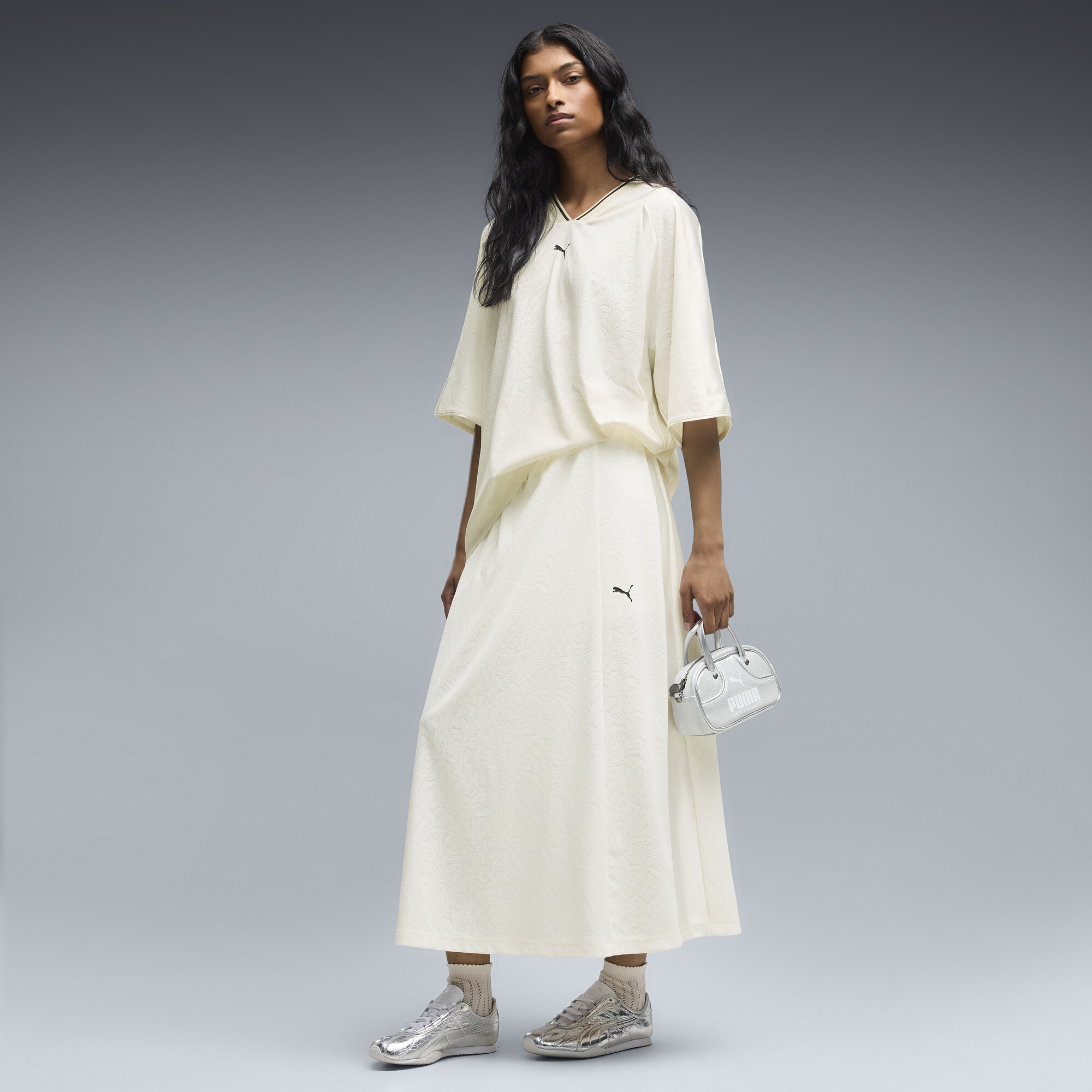 PUMA Jupe midi Lace Pack T7 Femme Vtements Blanc S 75 €