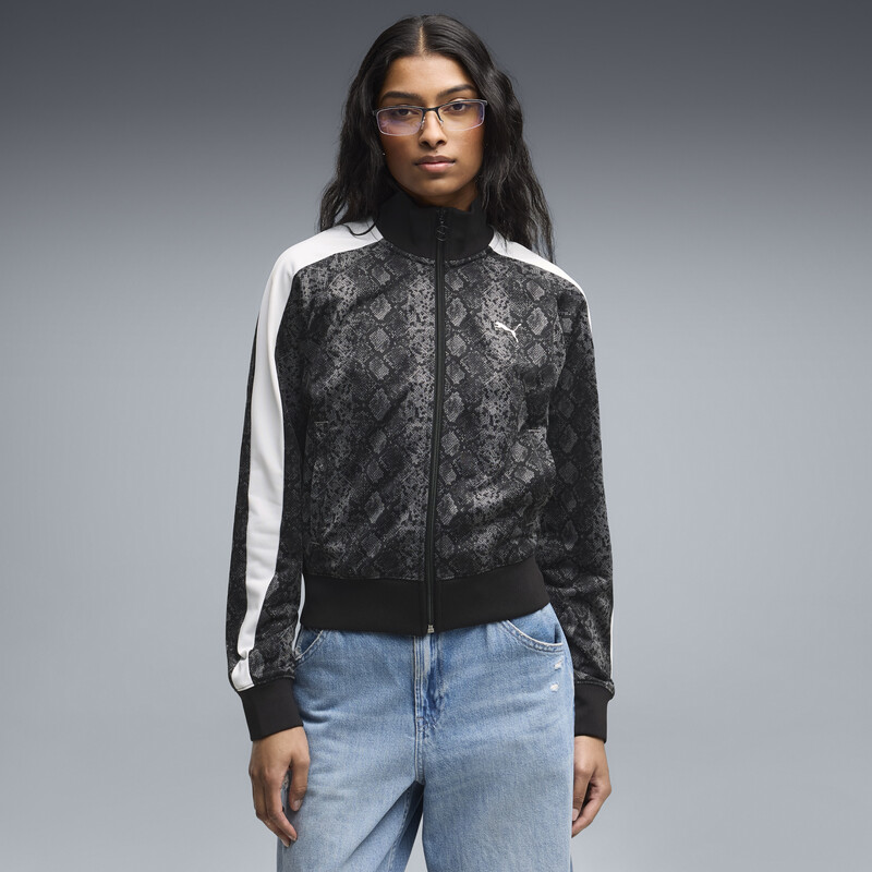 PUMA T7 Snake Print Short Track Jacket