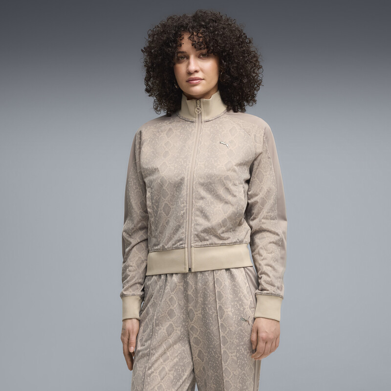 PUMA T7 Snake Print Short Track Jacket