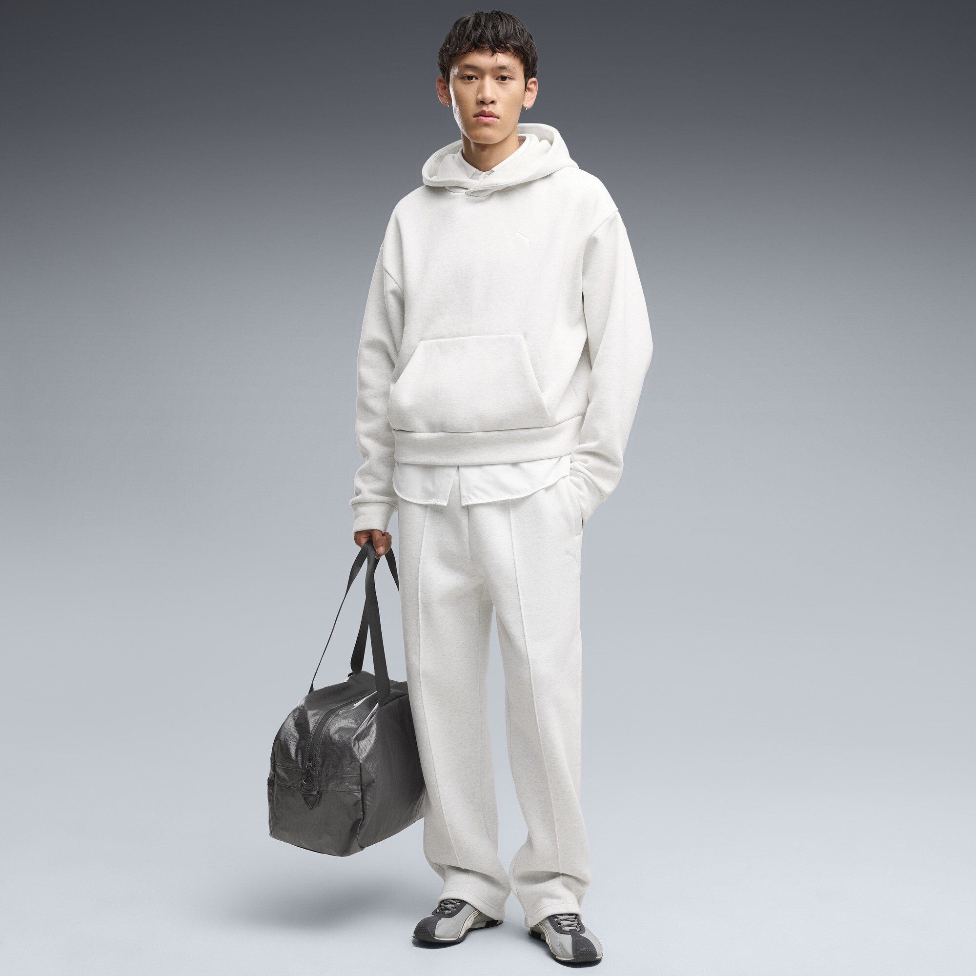 PUMA Pantalon de survtement en polaire paisse Essentials Homme Vtements Blanc XXL 80$