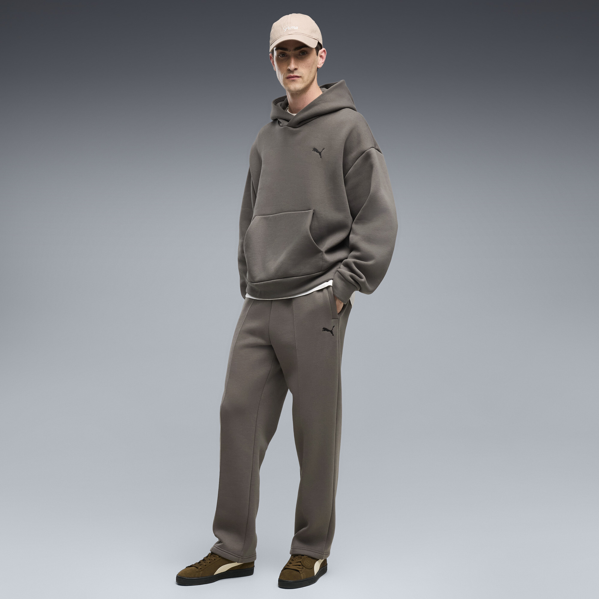 PUMA Pantalon de survtement en polaire paisse Essentials Homme Vtements Beige S 80$