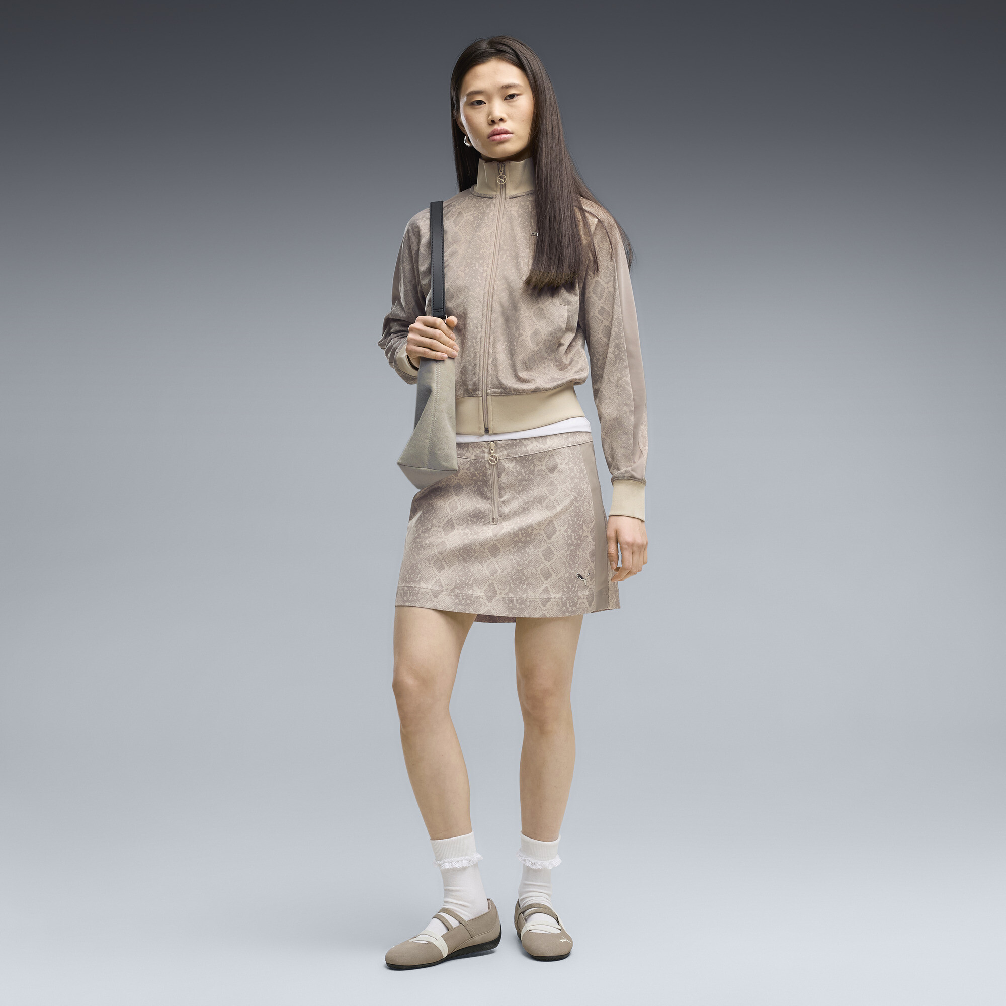 T7 Snake Print Skirt Women