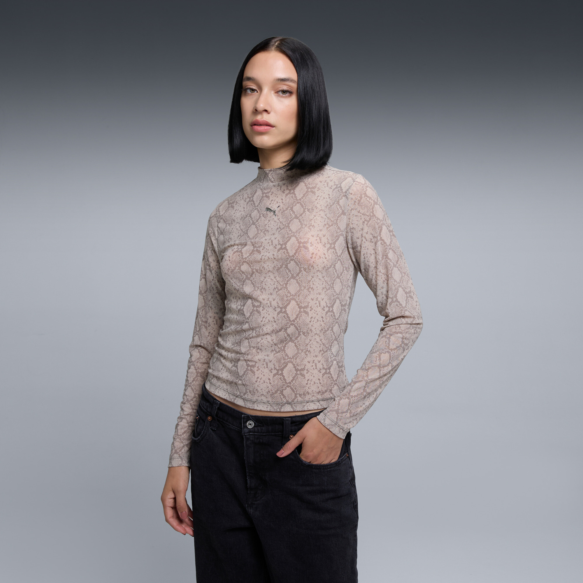 Polera estampada Snake Pack para mujer