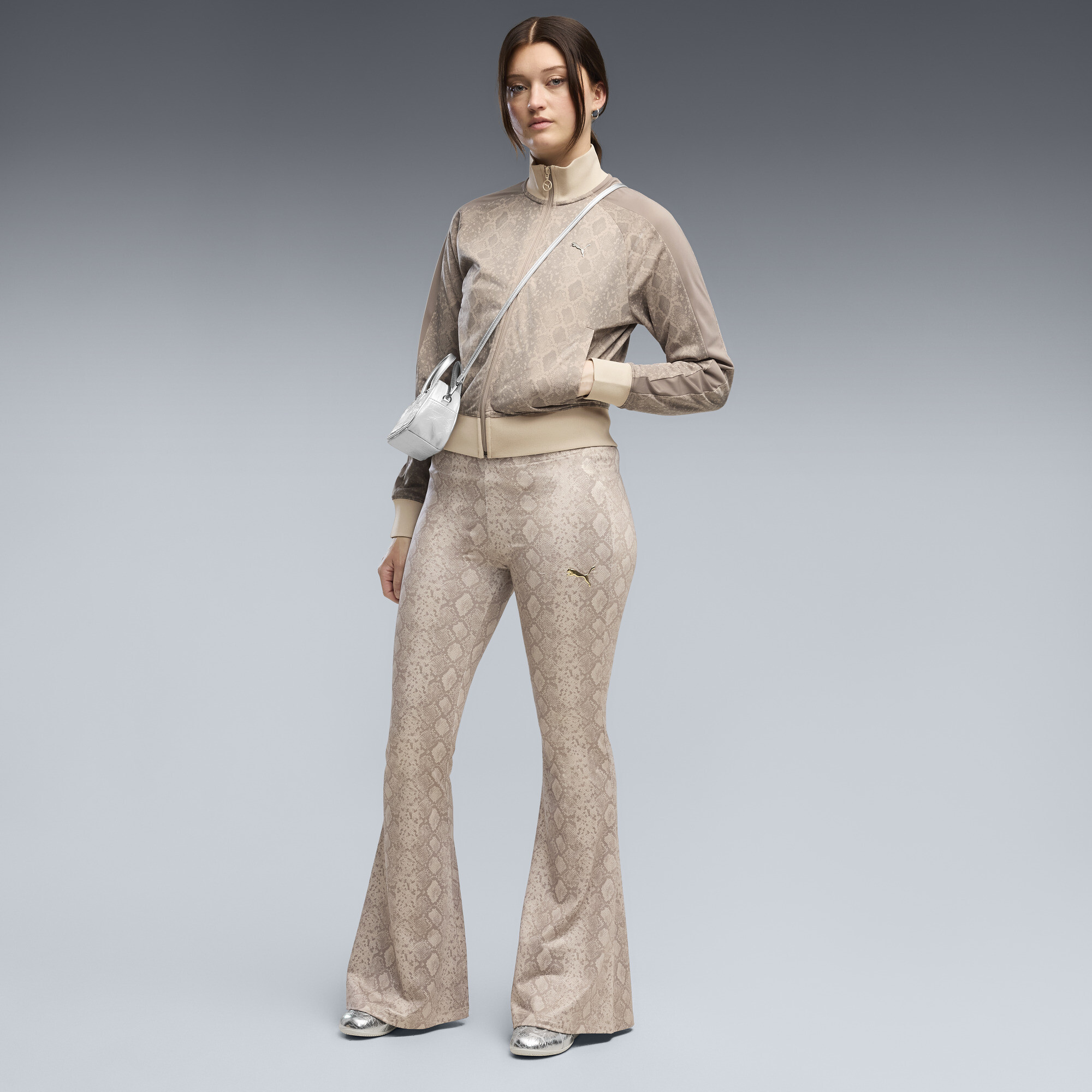 PUMA Pantalon slim vas imprims Snake Femme Vtements Beige M 55$