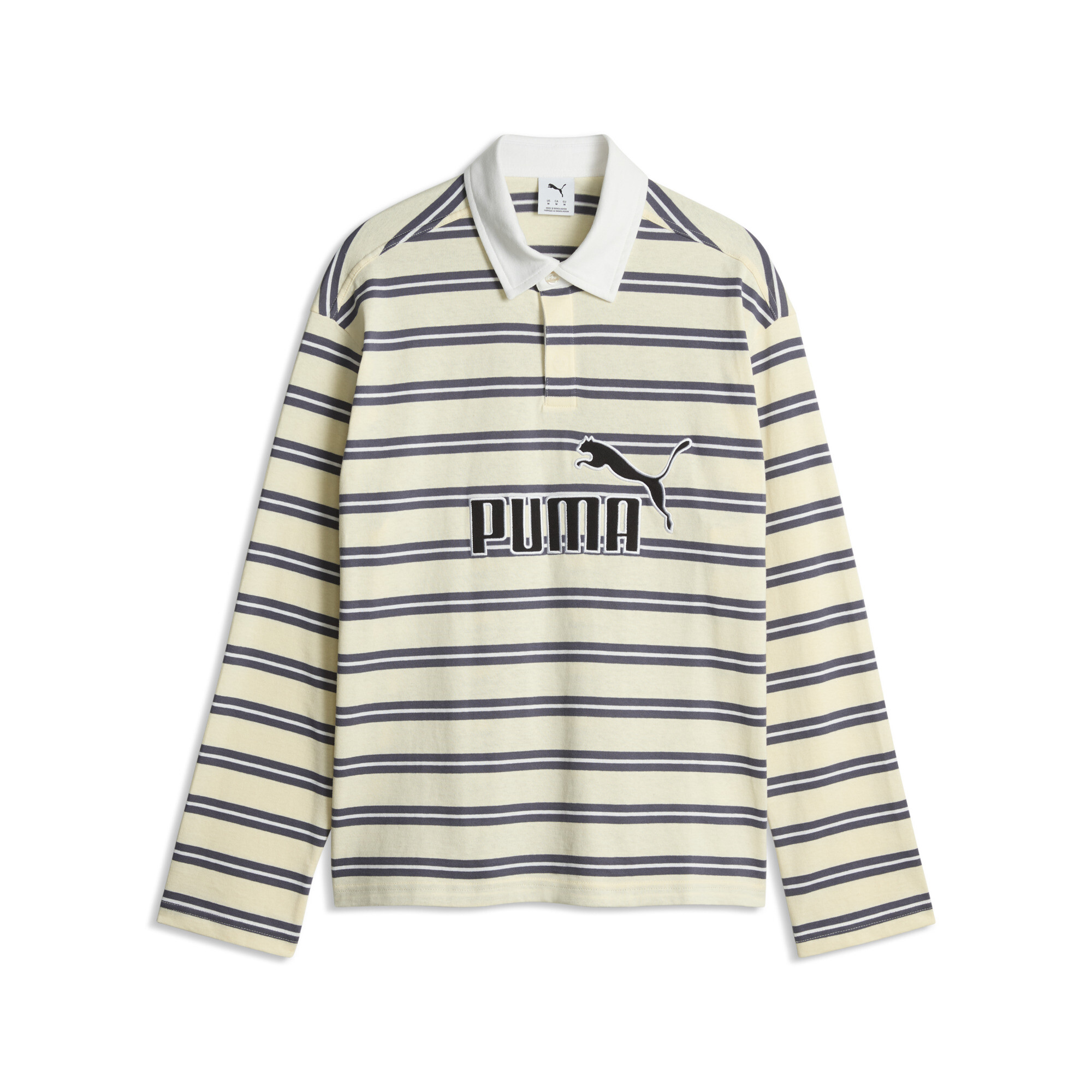 PUMA Męska koszulka rugby polo Essentials Elevated No. 1 o swobodnym kroju, Odzież, Żółty, XXL