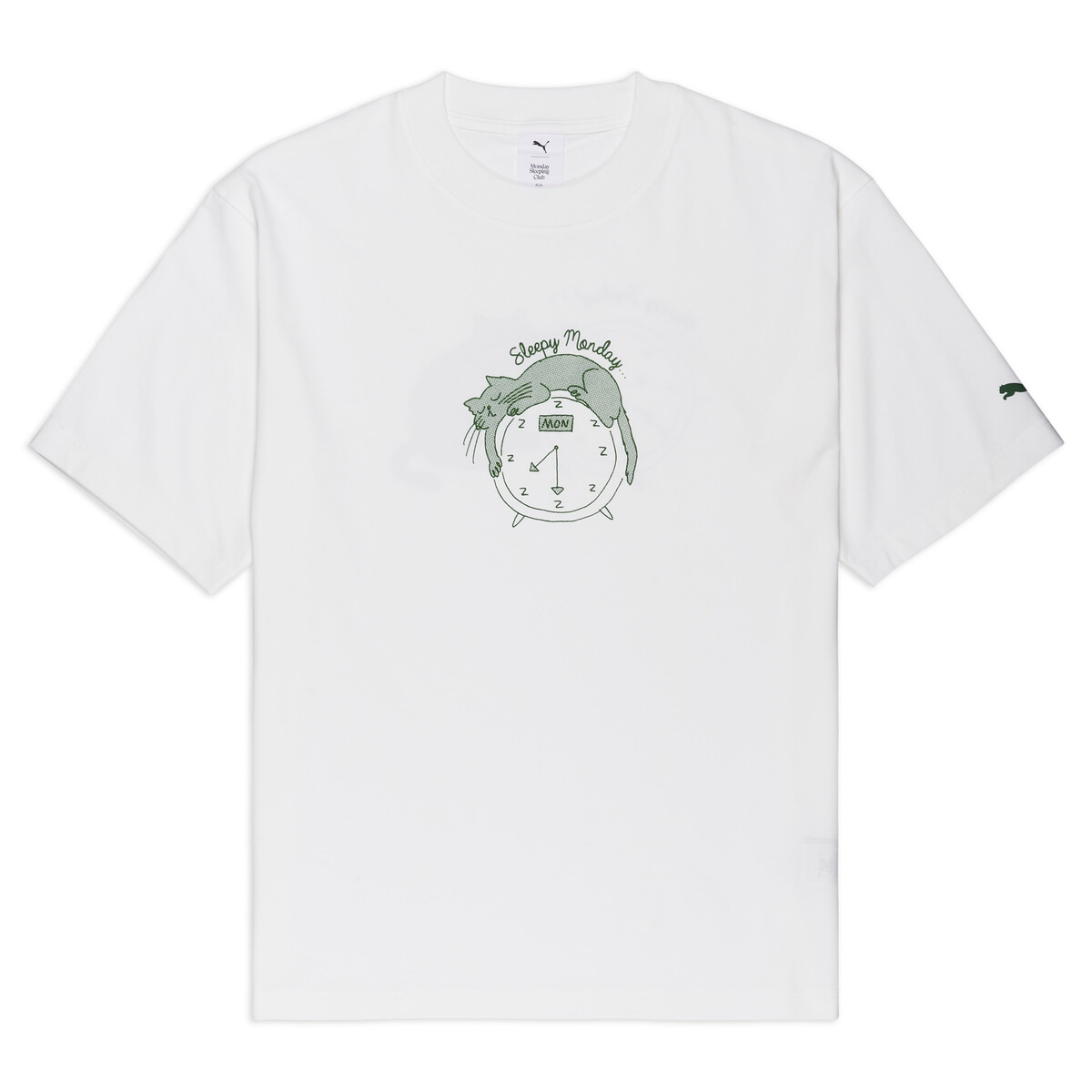 PUMA x Monday Sleeping Club Graphic T-Shirt Unisex in White, Large