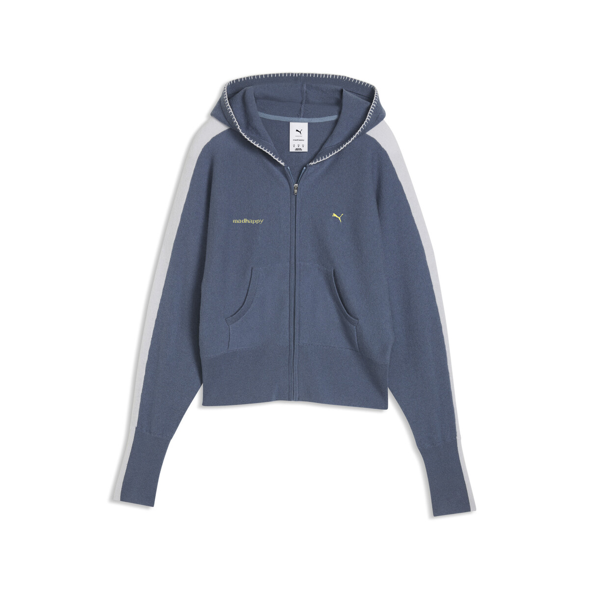PUMA x MADHAPPY T7 Knitted Jacket Women in Fresh Ocean, Small