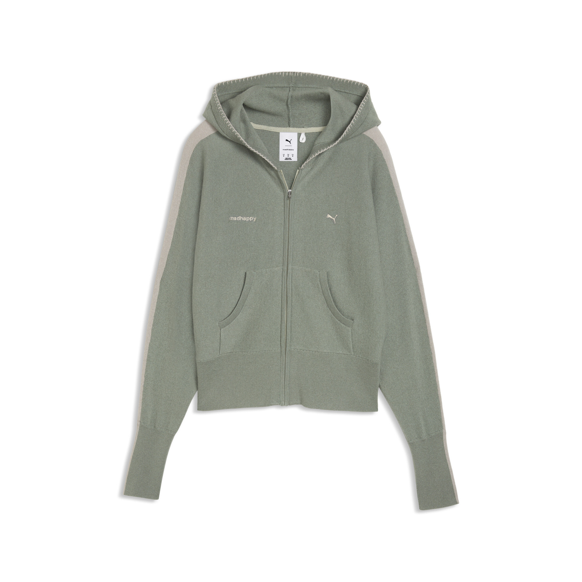 PUMA x MADHAPPY T7 Strickjacke Damen, Accessoires, Grün, M