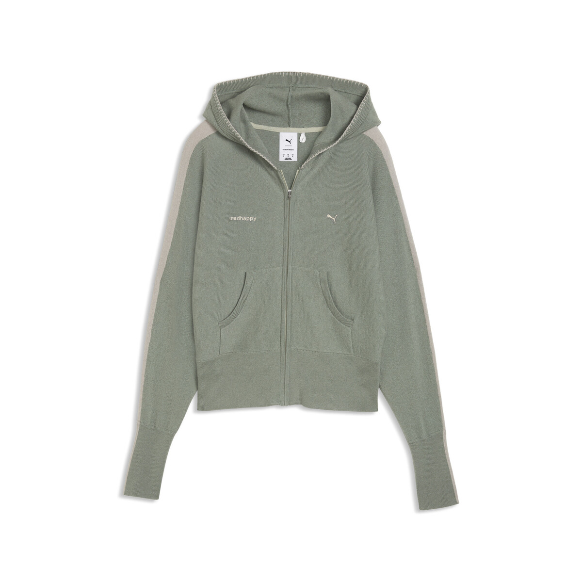 PUMA x MADHAPPY T7 Knitted Jacket Women in Shadow Pine, XS