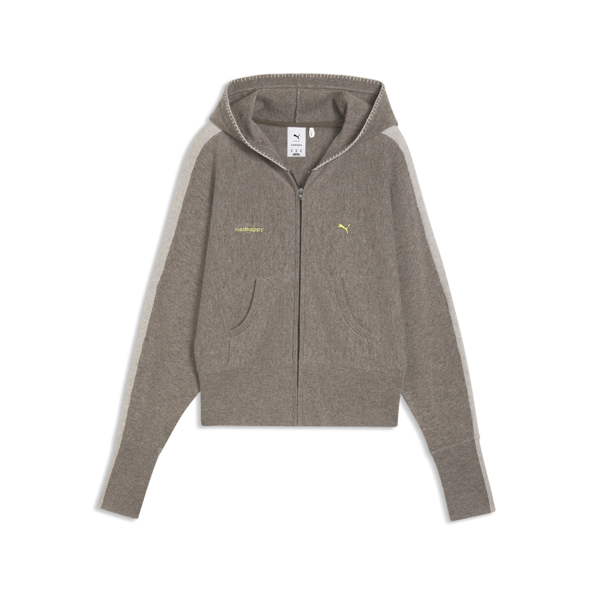 PUMA x MADHAPPY T7 Strickjacke Damen, Accessoires, Grau, M