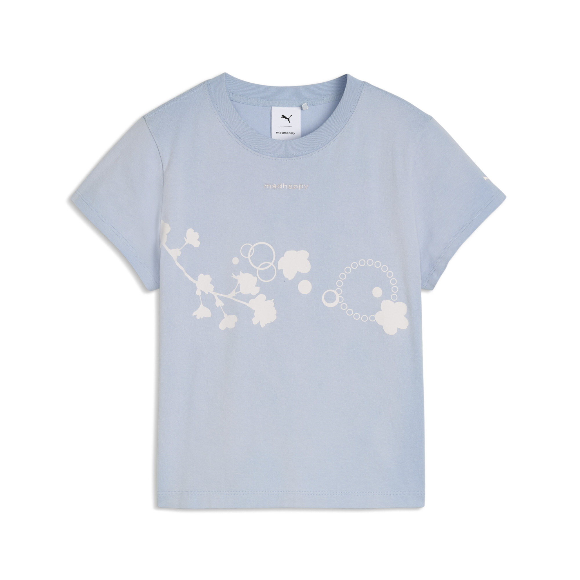 PUMA x MADHAPPY Slim T-Shirt Damen, Kleidung, Blau, M