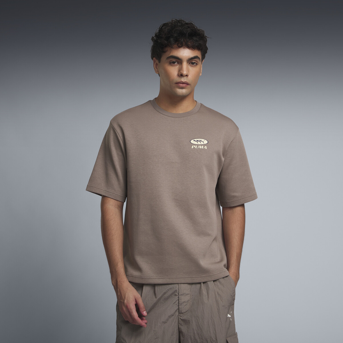 Box Top Men in Mouse Gray by PUMA, Small