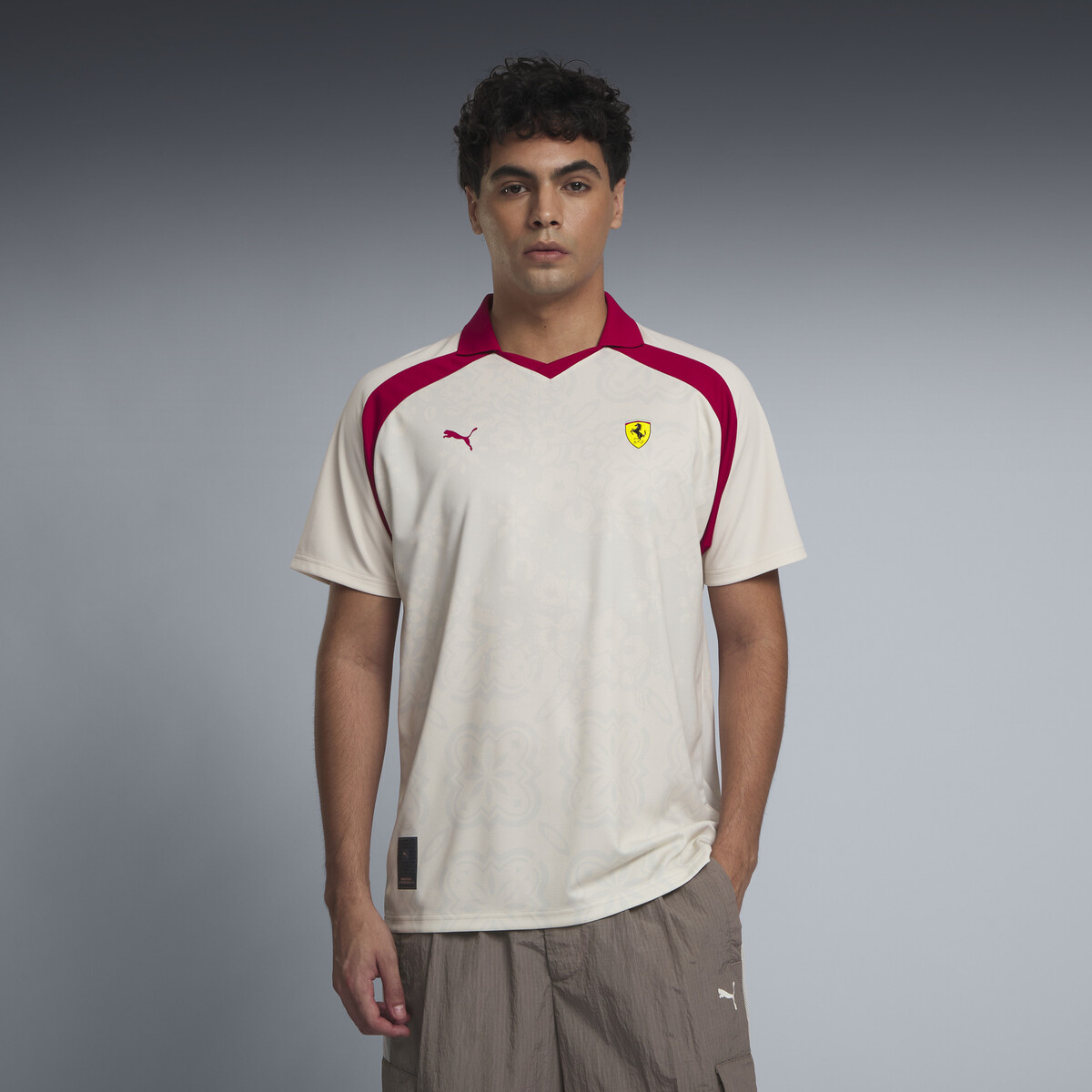 Scuderia Ferrari Singapore Edition Jersey Men in Alpine Snow by PUMA, XXL