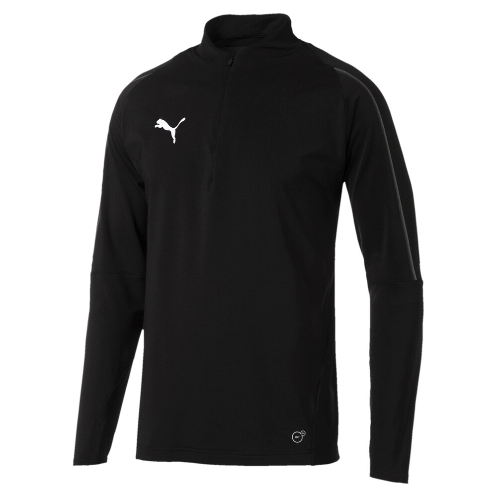 

PUMA - male - Толстовка FINAL Training Quarter Zip Men's Football Sweater – Puma Black-Asphalt –, Черный