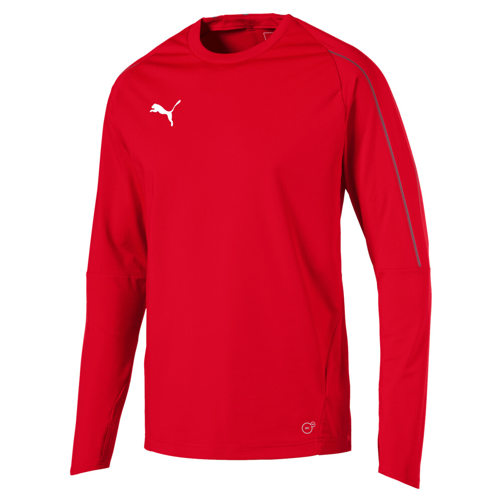 

PUMA - male - Толстовка FINAL Long Sleeve Men' Training Sweater – Puma Red-Puma Black –, Красный
