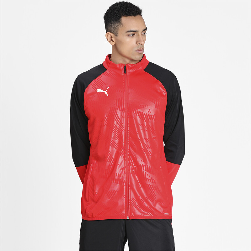 

Men's PUMA CUP Poly Core dryCELL Football Training Jacket, Black/red
