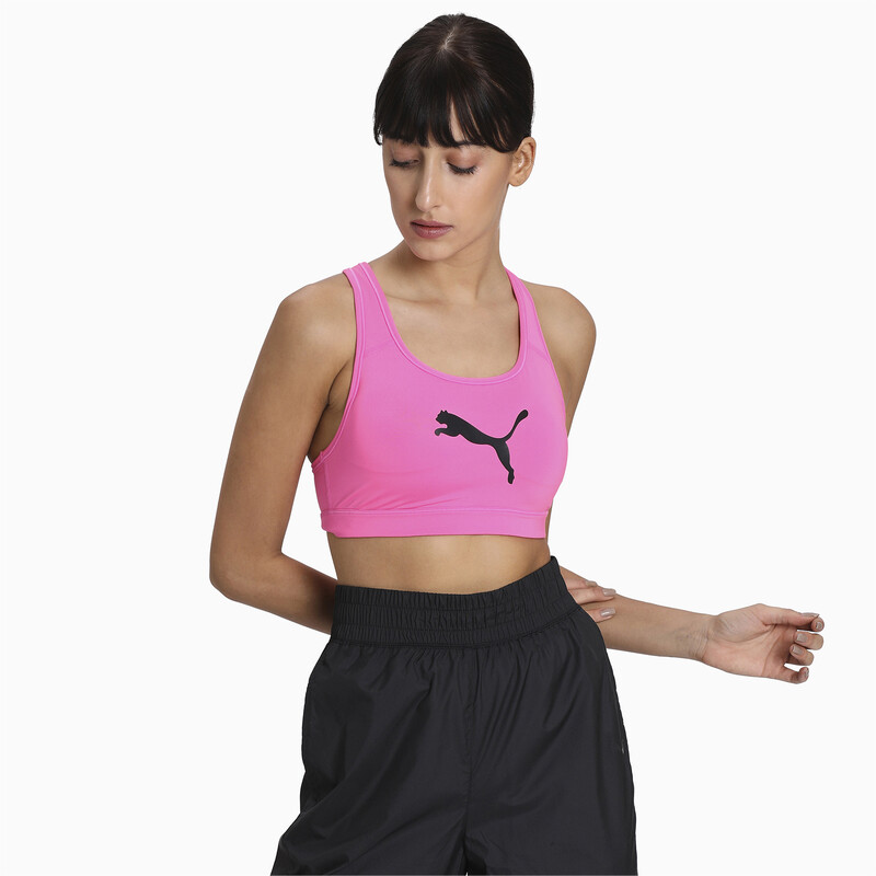 Women's PUMA LIGA dryCELL Sports Bra in Black/Pink size S