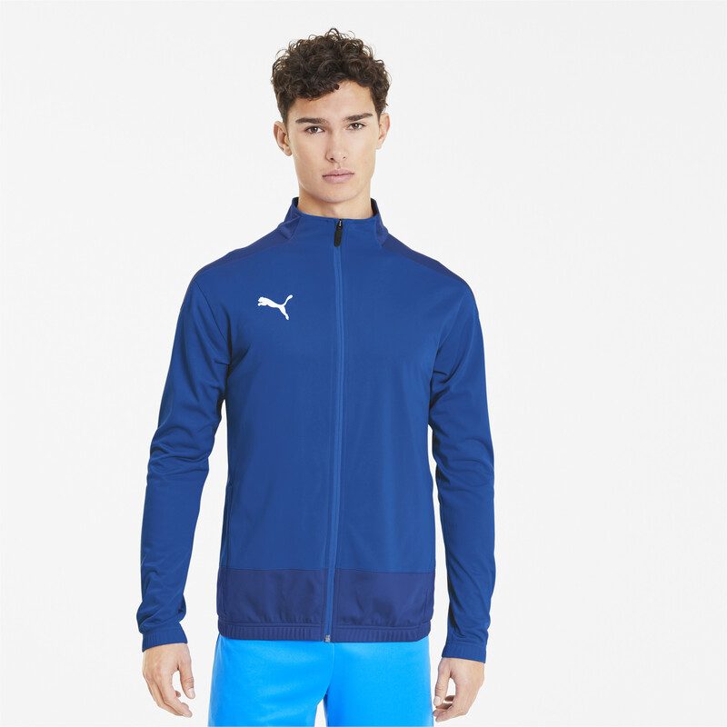 Men's PUMA teamGOAL 23 Regular Fit Training Jacket, Black/blue
