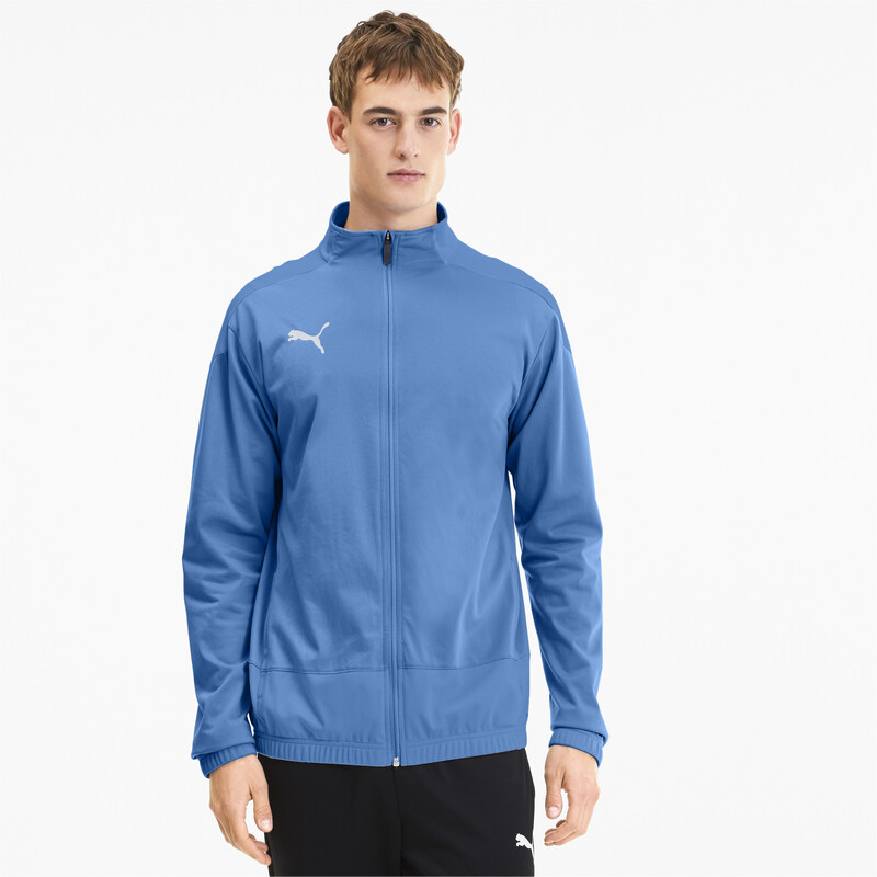 

Men's PUMA teamGOAL 23 Regular Fit Training Jacket, Black/blue