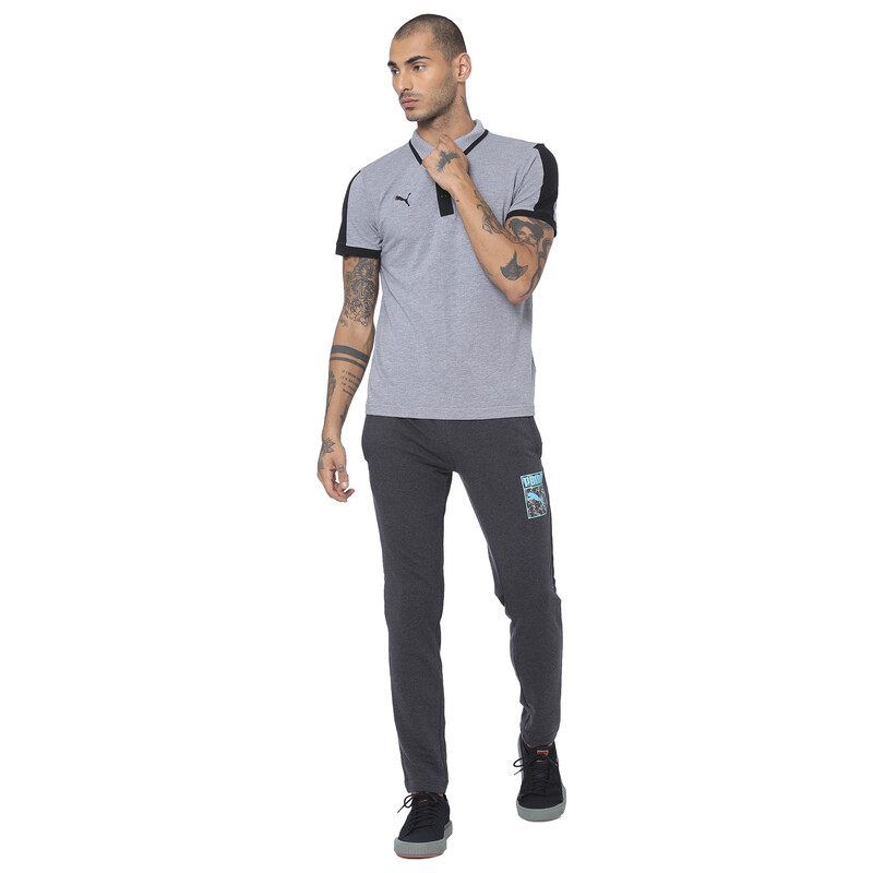 

Men's PUMA Travel Cricket Polo T-shirt, Black/gray