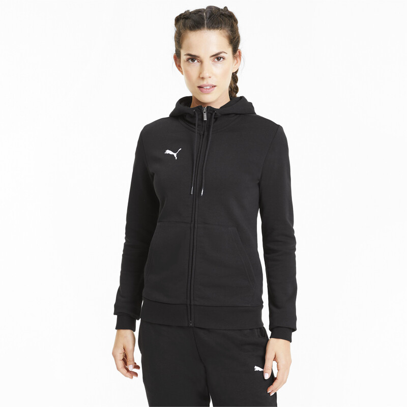 

PUMA teamGOAL 23 Casuals Hooded Girl's Football Track Jacket, Black