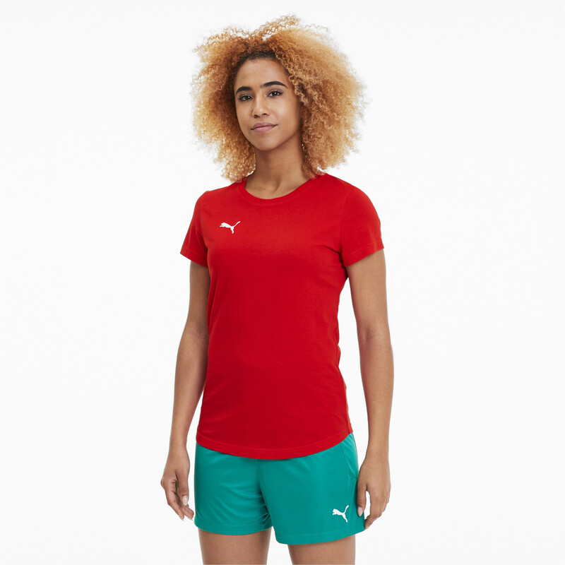 Women's PUMA teamGOAL 23 Casuals Football T-Shirt, Red
