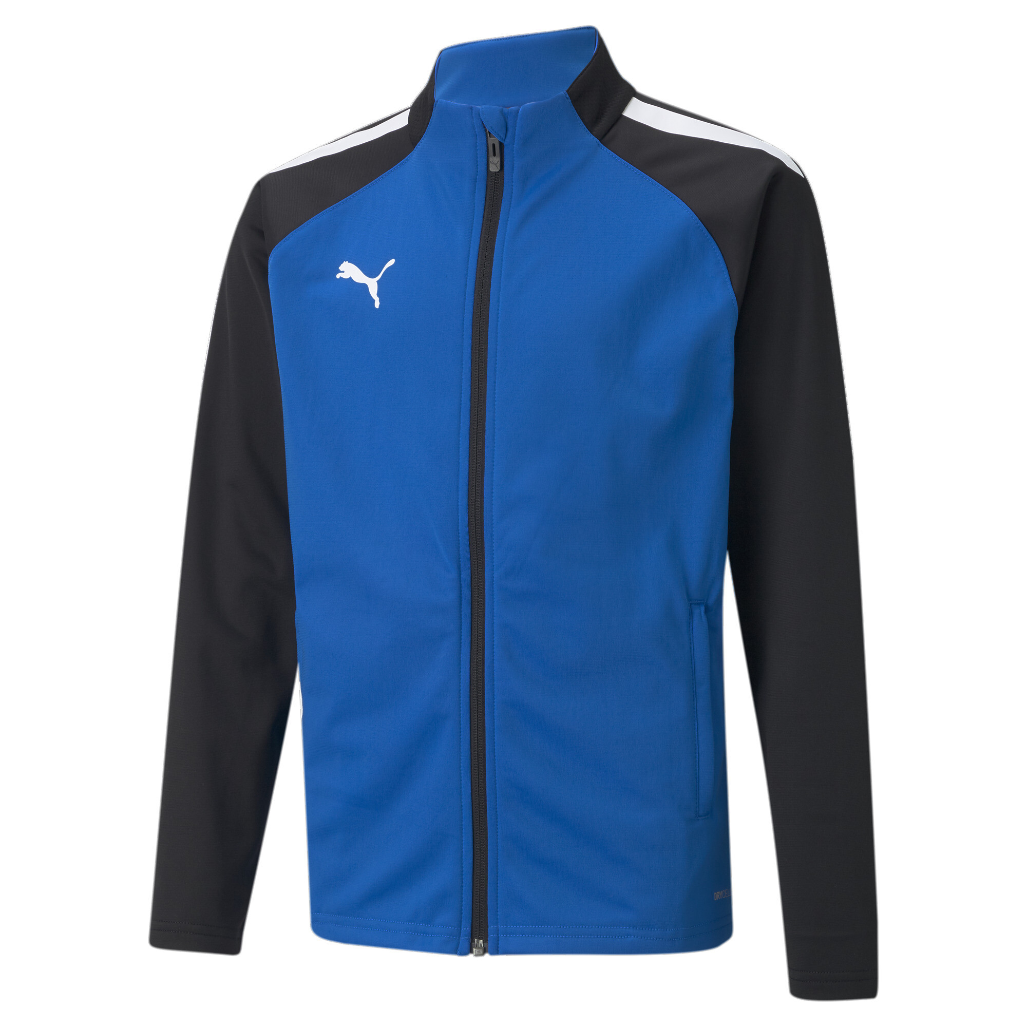 Puma Team LIGA Training Football Jacket Youth, Blue, Size 5-6Y, Clothing