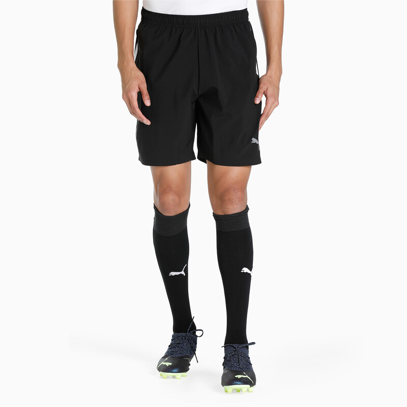 

Men's PUMA teamLIGA Sideline Football Shorts, White/black