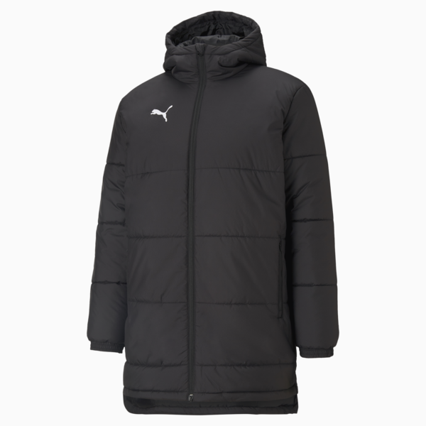 Bench Padded Football Jacket Men, Puma Black-Puma White, large-ZAF