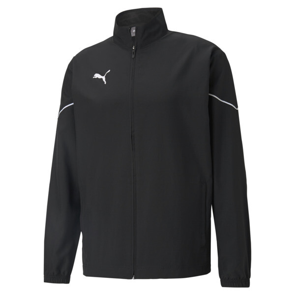 Campera PUMA de fútbol teamRISE Sideline para Hombre En Negro/Blanco