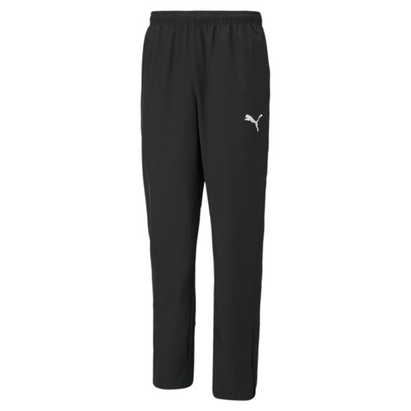 Pantalónes PUMA de fútbol teamRISE Sideline para Hombre En Negro/Blanco
