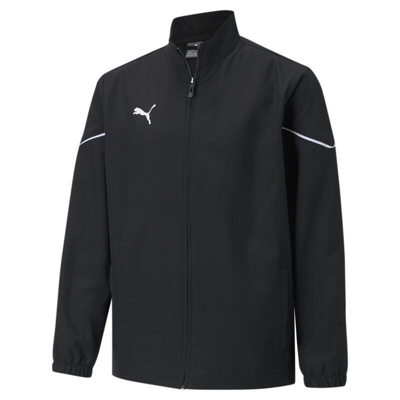 

PUMA teamRISE Sideline Youth Football Jacket, White/black