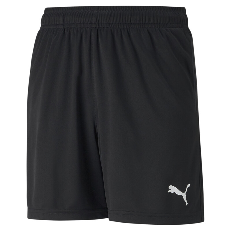 PUMA teamRISE Training Youth Football Shorts, White/black