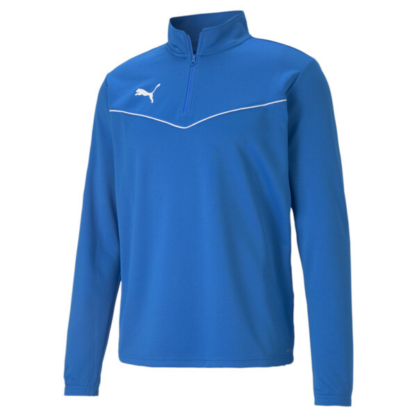 Remera PUMA de fútbol con cierre teamRISE para Hombre En Electric Azul Lemonade