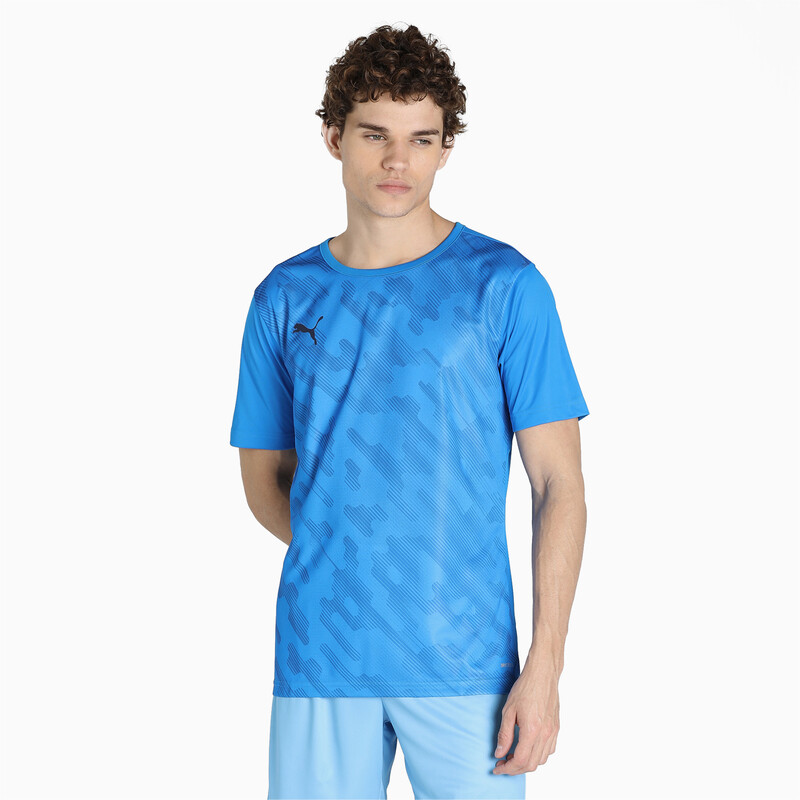 

Men's PUMA individualRISE Graphic Football Slim Fit T-Shirt, Black/purple/blue