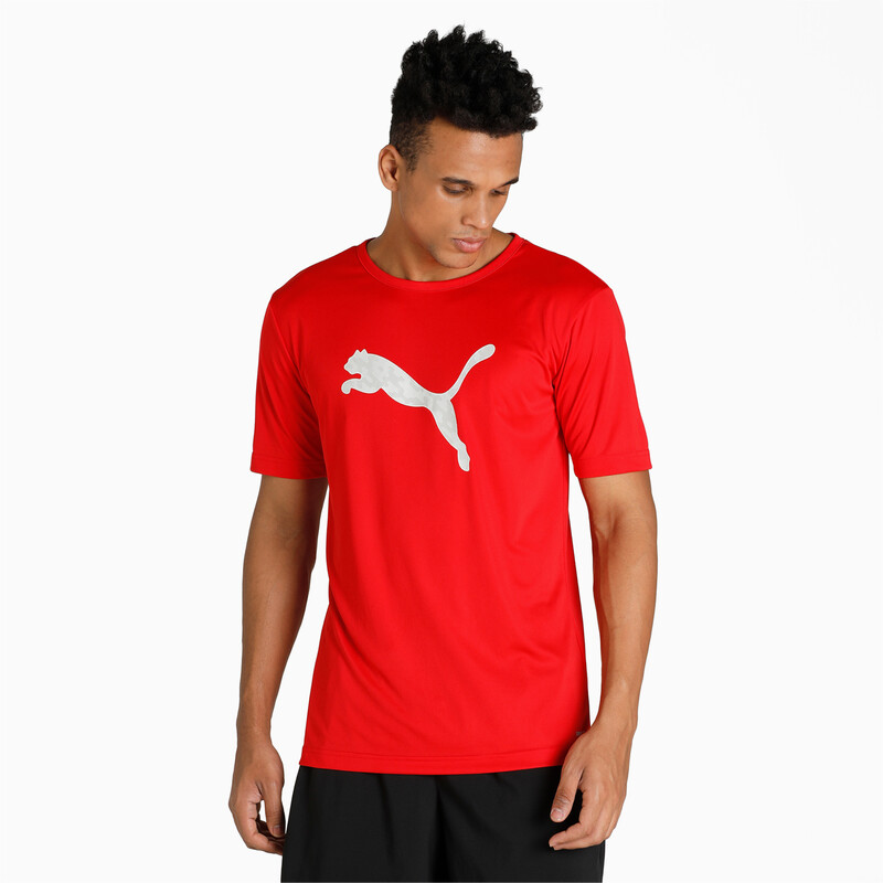 

Men's PUMA individualRISE Logo Football Slim Fit T-Shirt, Black/red