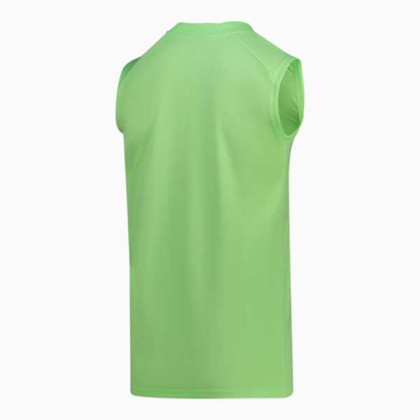teamFINAL Sleeveless Men's Football Jersey, Fizzy Lime-Puma Silver, large-ZAF