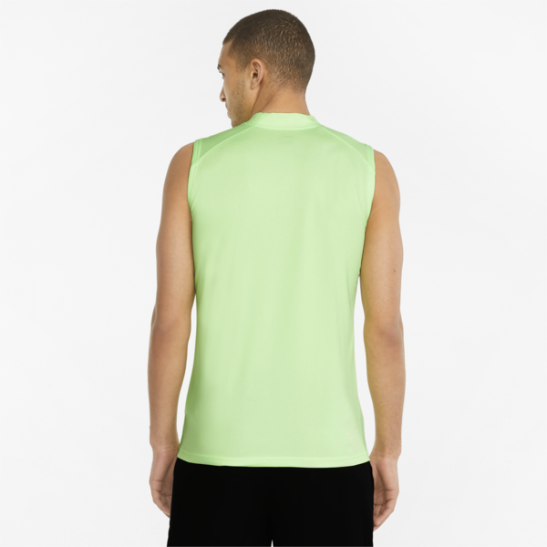 teamFINAL Sleeveless Men's Football Jersey, Fizzy Lime-Puma Silver, large-ZAF